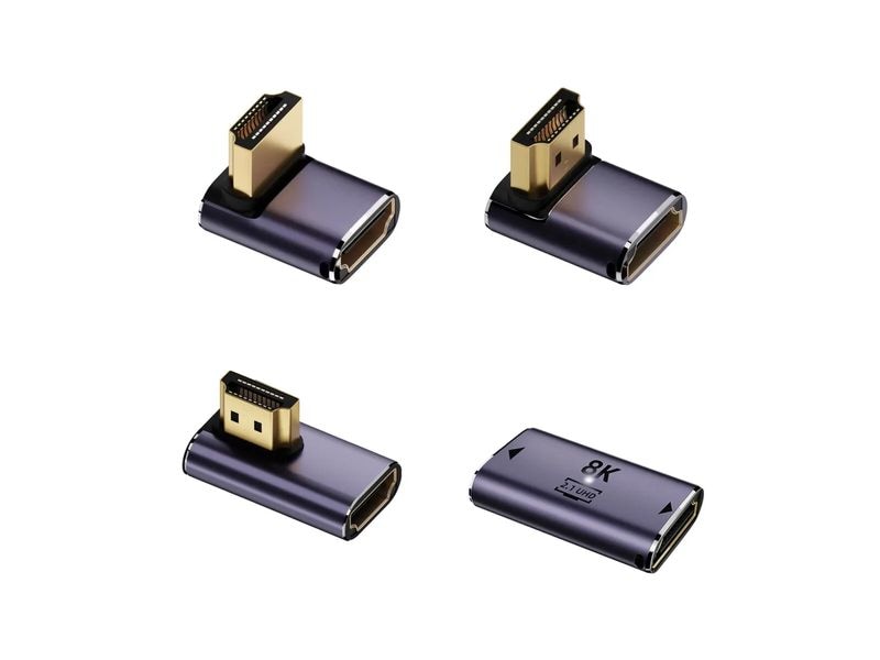 4smarts Adapter HDMI 8K Set 4 Stück HDMI - HDMI 8K-Adapter-Set mit vier HDMI-2.1-Adaptern