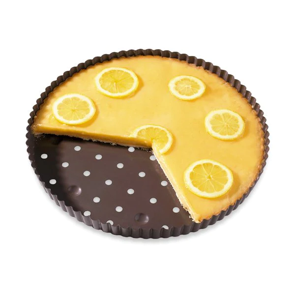 Tourtière perforée acier revêtu anti-adhérent 30 cm Mathon