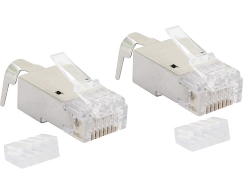 CAT 6A + CAT 7 netwerkconnectoren, 2 stuks per set, Schwaiger NWST672 531