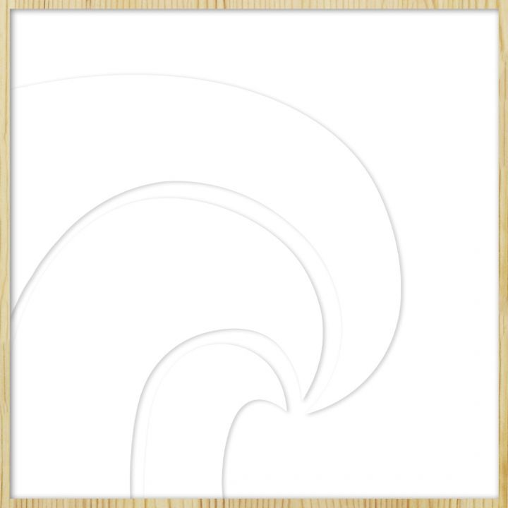 Schilderij Water Wave (blanke relieflijst)