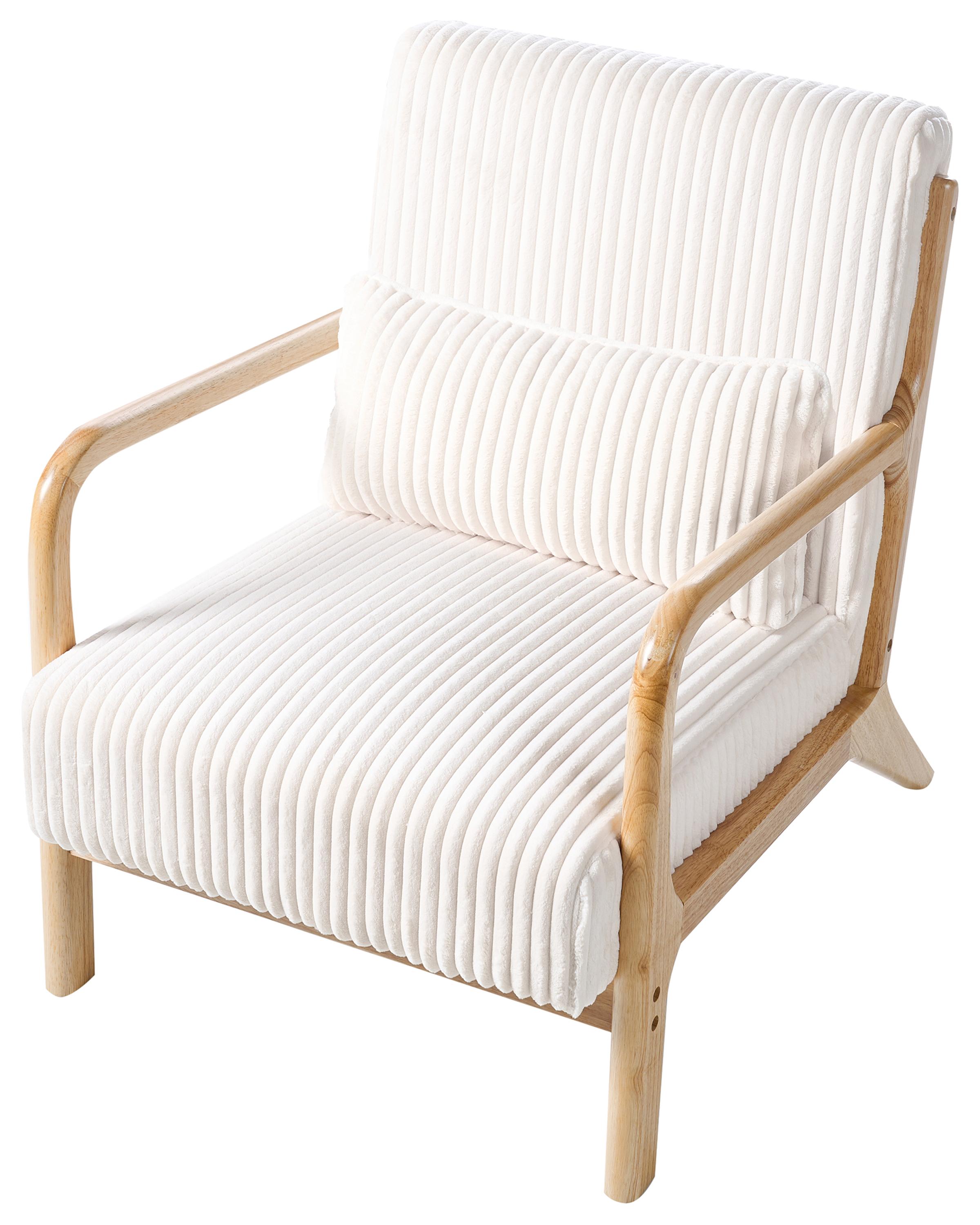 Fauteuil SORSELE Corduroy Wit