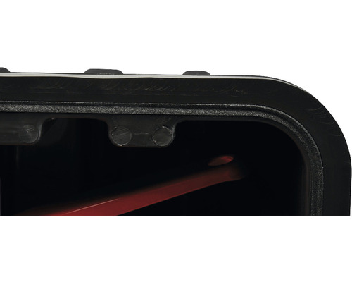Bigbox brandblusserkast voor 6 kg brandblussers, kunststof, rood, 279x643x227 mm