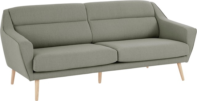 GOODproduct 3-Sitzer »Bille« mit Naht im Rückenkissen und Eiche-Beinen, Design by Morten Georgsen