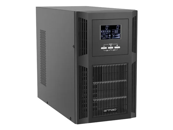 Armac Office On-Line O/3000I/PF1 - UPS - AC 230 V - 3000 Watt - 3000 VA - 6 x batteri - 9 At - USB, RS-232 - output-stikforbindelser: 8 - PFC - sort
