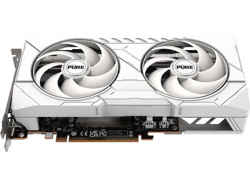 SAPPHIRE Grafikkarte AMD Radeon RX9060 XT PURE OC 16GB GDDR Grafikkarte mit 16 GB GDDR6 Speicher