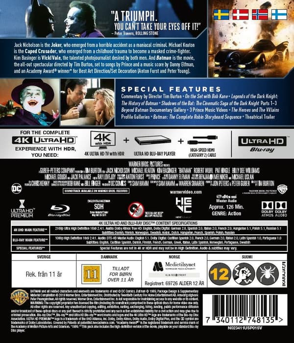 Batman (1989) (4K Ultra HD + Blu-ray)