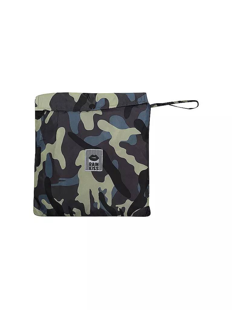 RAINKISS Regenjacke - Regenponcho Camo olive