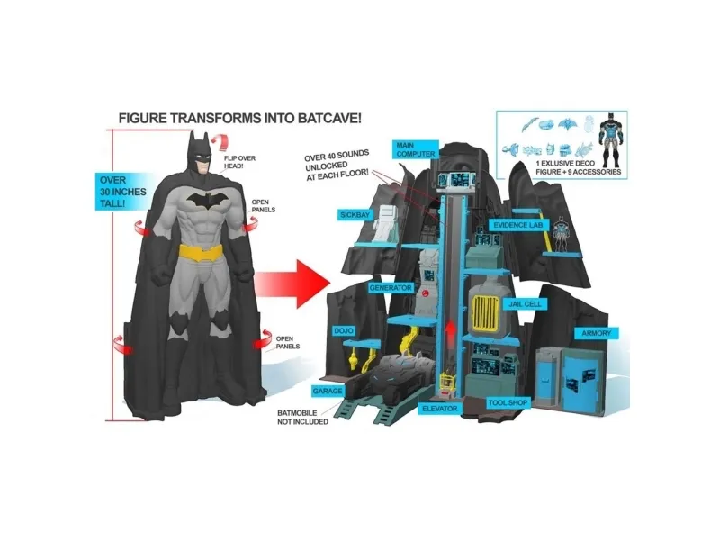 Batman Transforming Playset w/1 figure