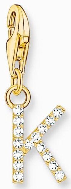 Thomas Sabo - 1974-414-14 - Charm - Dames - 925er Zilver Geel Verguld - Letter K