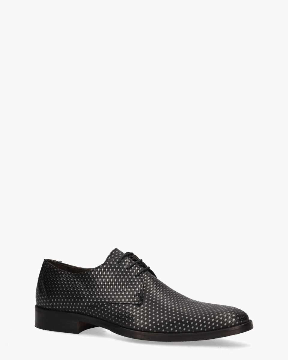 Daniel Kenneth Stan II Zwart/Zilvergrijs Heren Veterschoenen