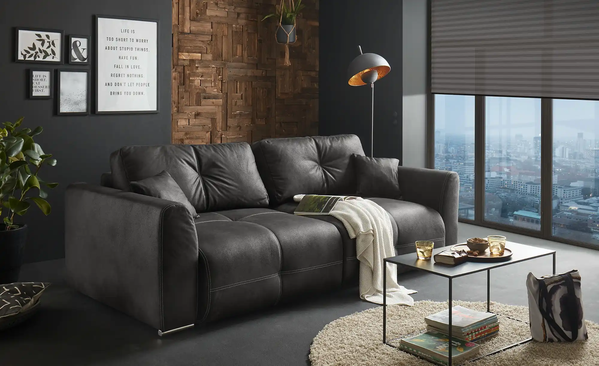 uno Schlafsofa aus Mikrofaser Diego