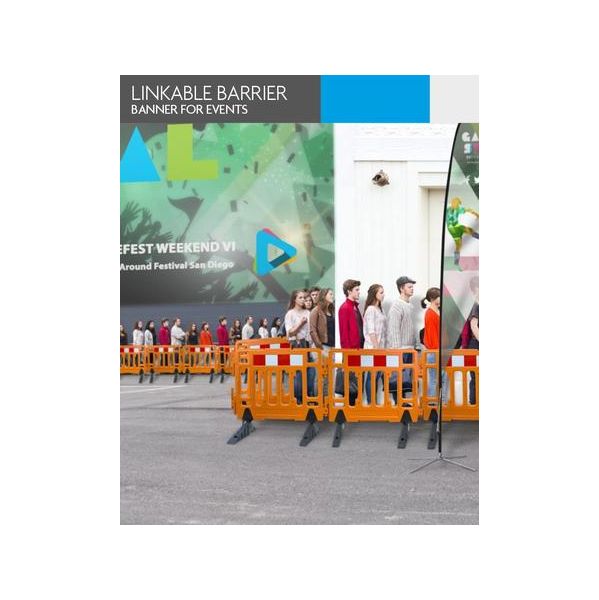 4Paper Barreira Ligável Banner p/ Eventos
