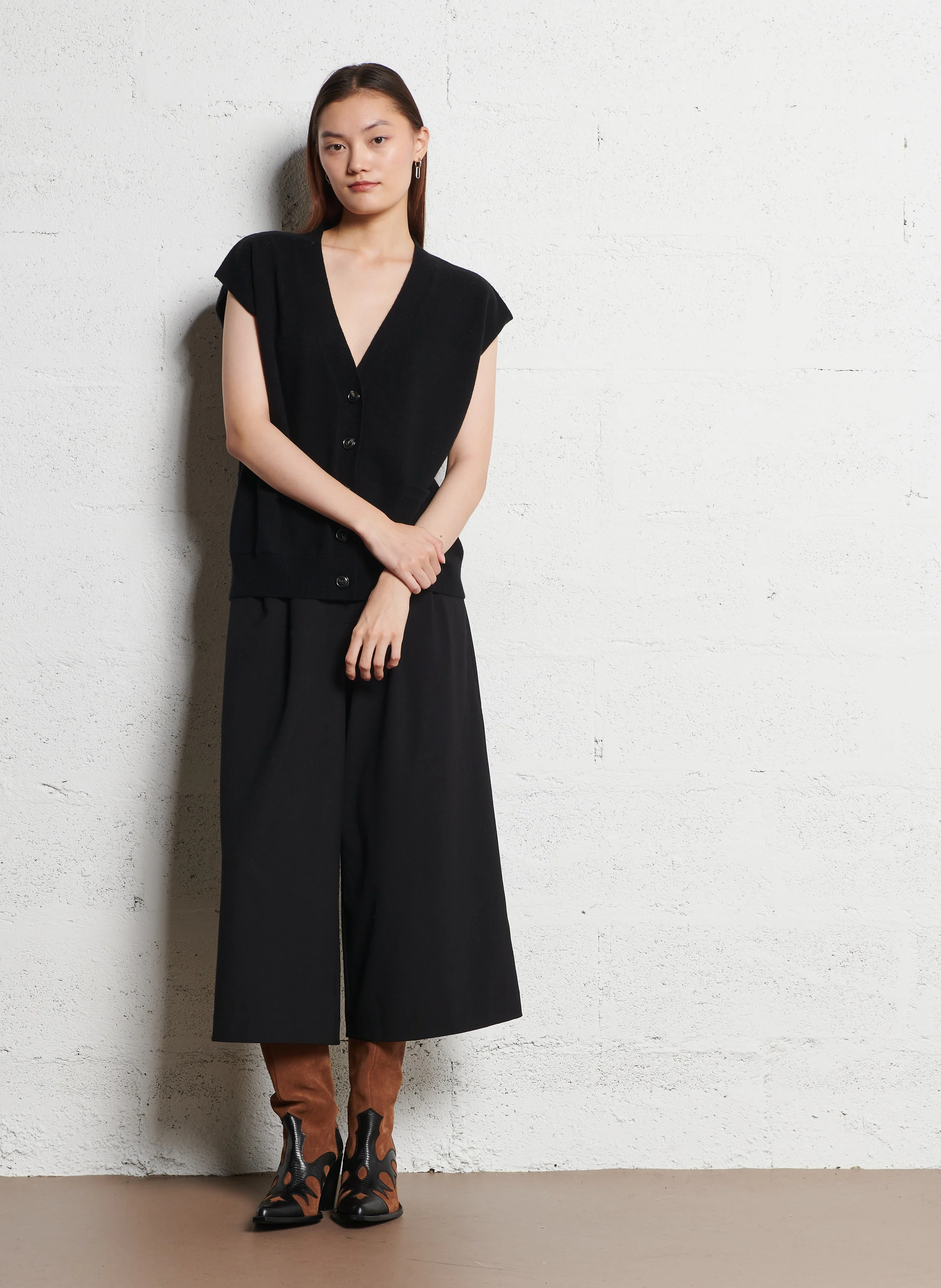 TERRY 80 - Santiags en cuir | Noir