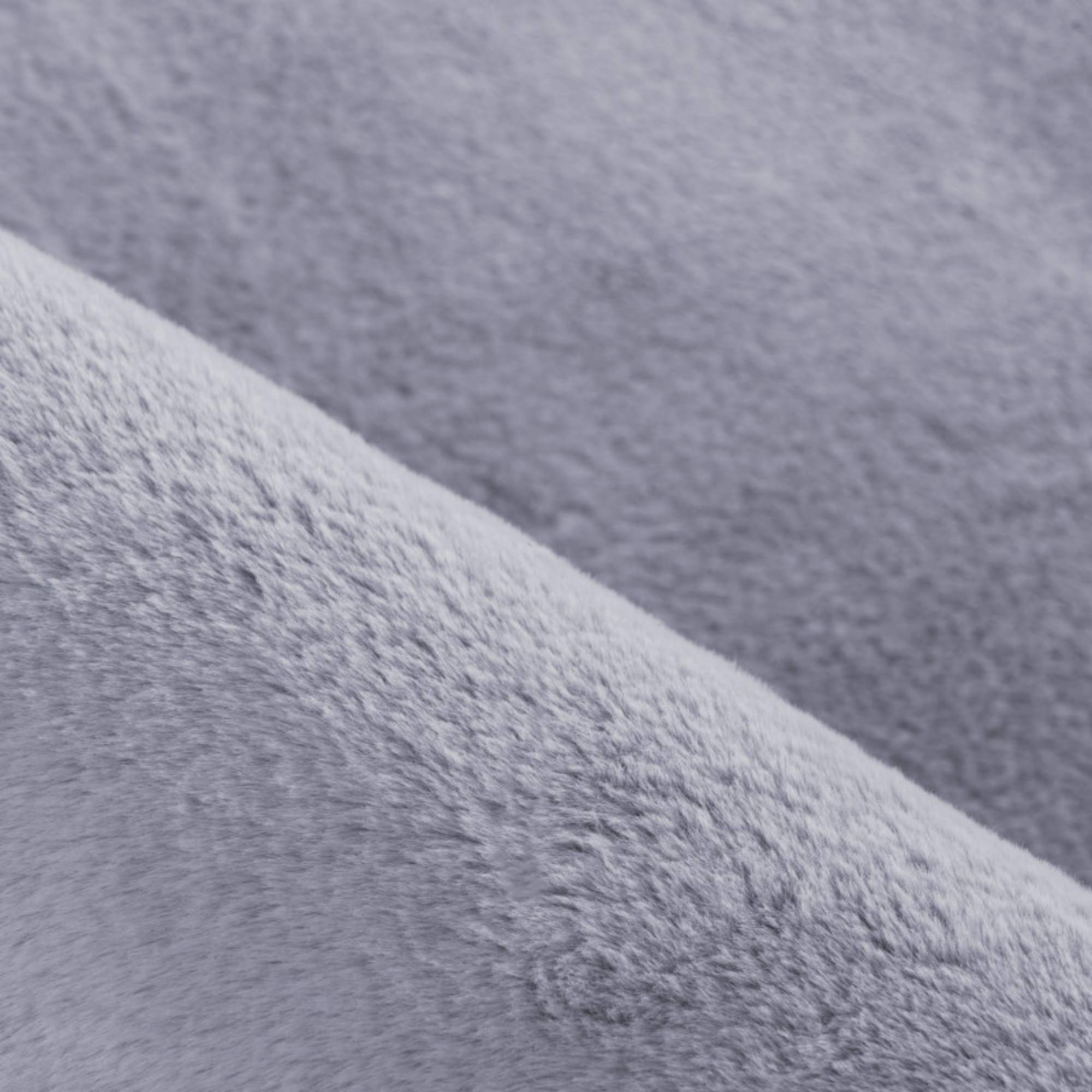 Weicher Hochflor Teppich Wohnzimmer Einfarbig, Felloptik, Flauschig, Rutschfest,