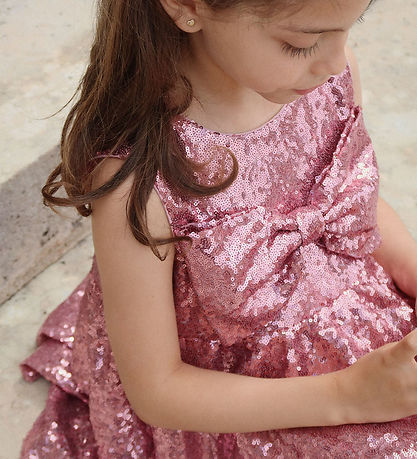 Konges Sløjd Kleid - Rosie - Mellow Rose m. Pailletten