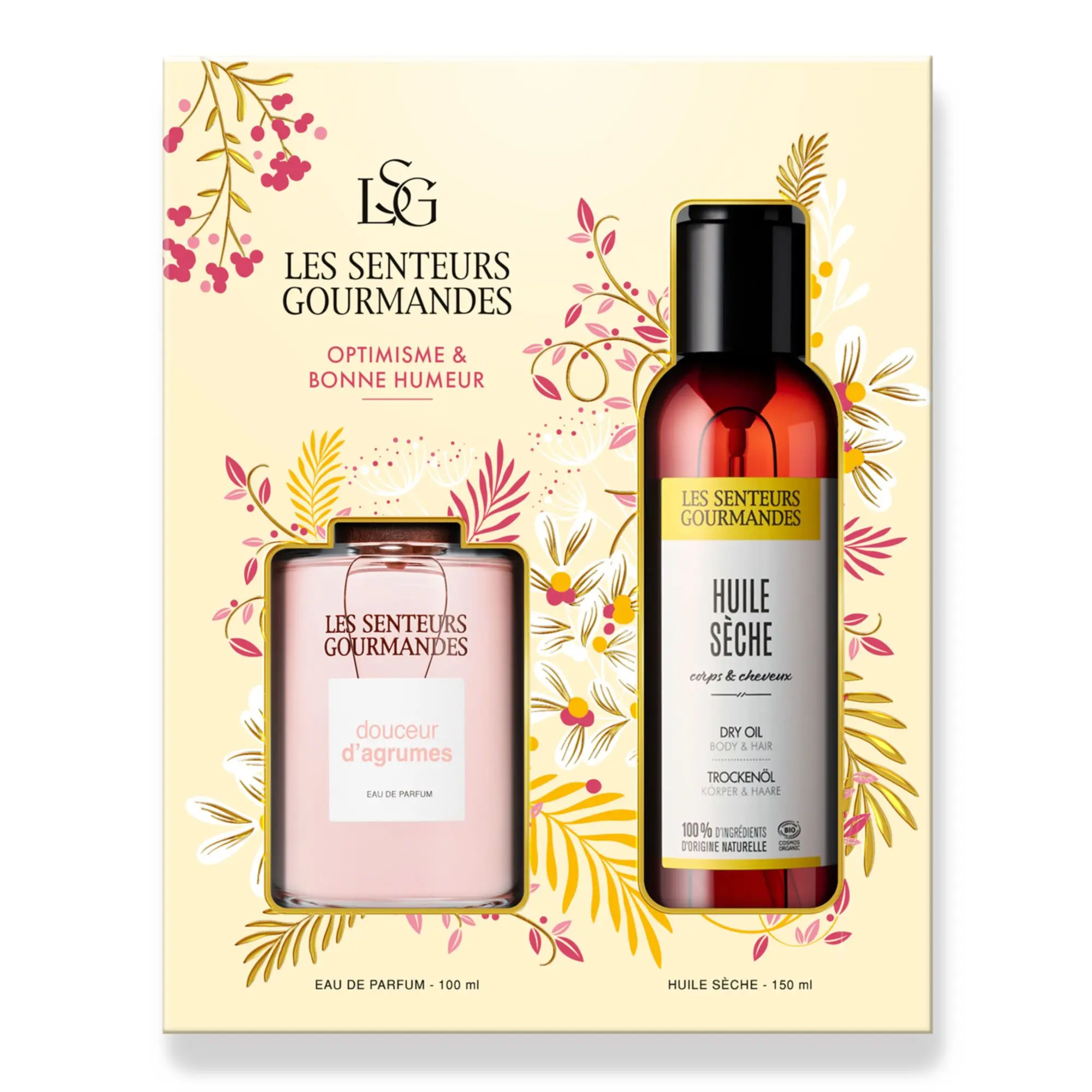 Les Senteurs Gourmandes - Coffret Douceur d'Agrumes Eau de Parfum 100ml & Huile- Femme