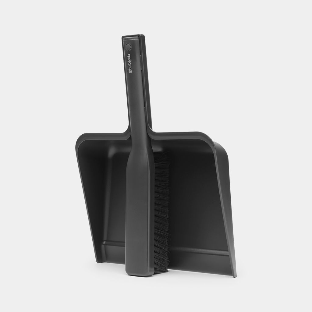 SinkSide stoffer en blik, met kam - Dark Grey