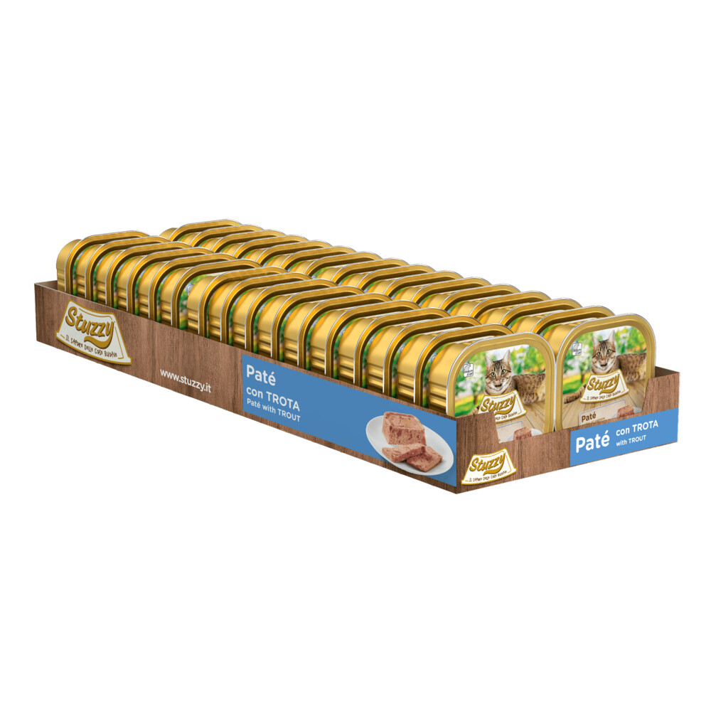 32x Stuzzy Kattenvoer Paté Forel100 gr