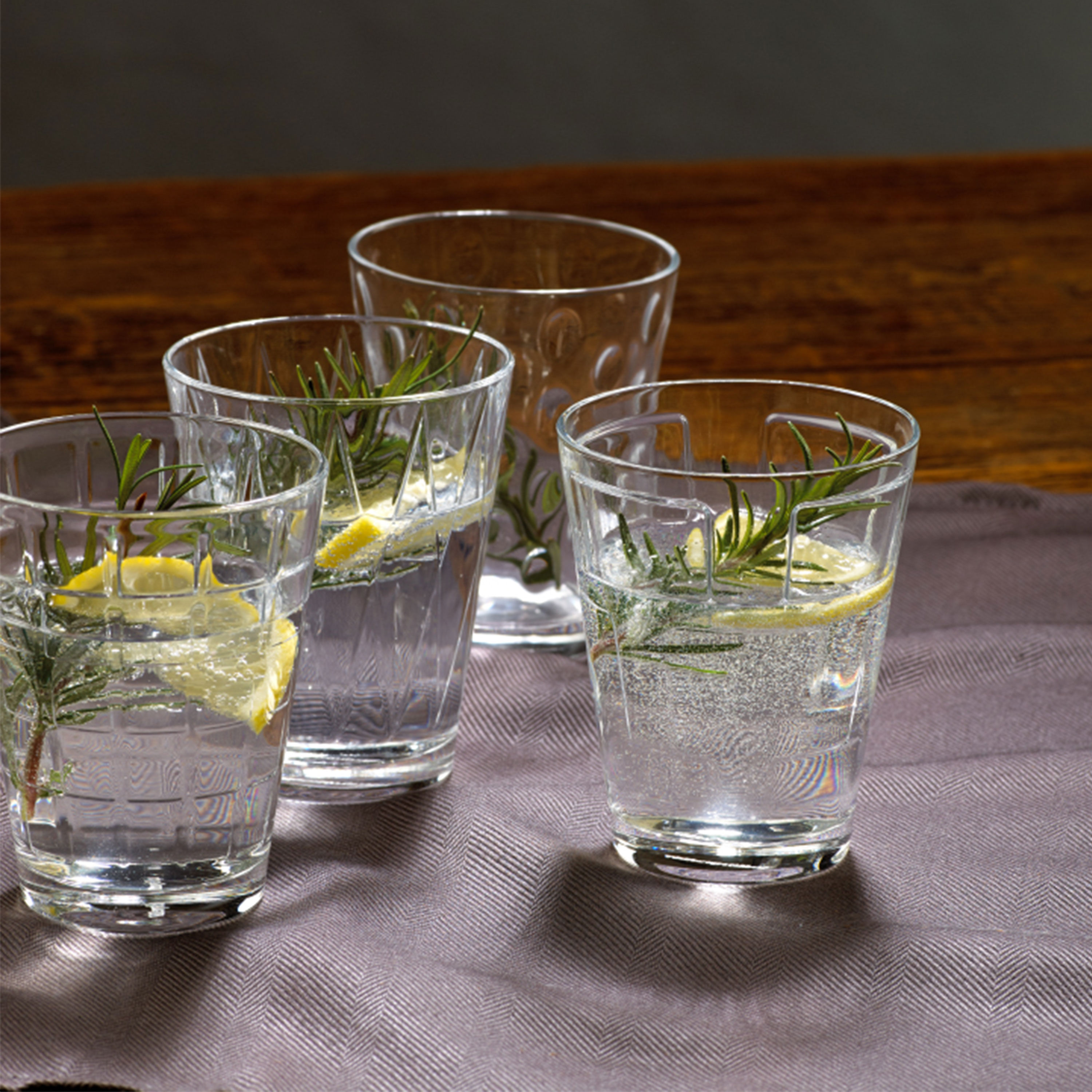 Dressed Up Water glass Clear, 6.8 oz, crystal glass