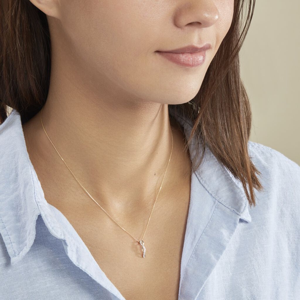 Collier Marina Ea Or Jaune Diamant