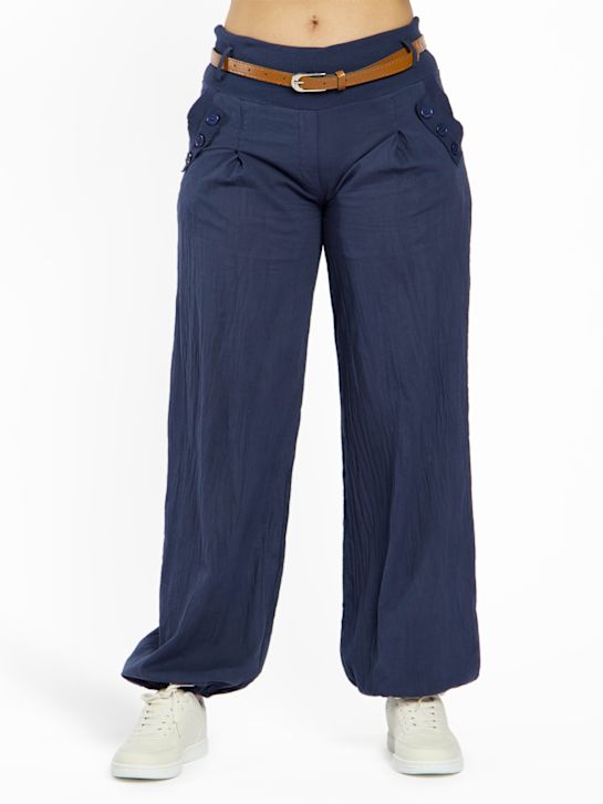 Black Box Stoffhose Blau