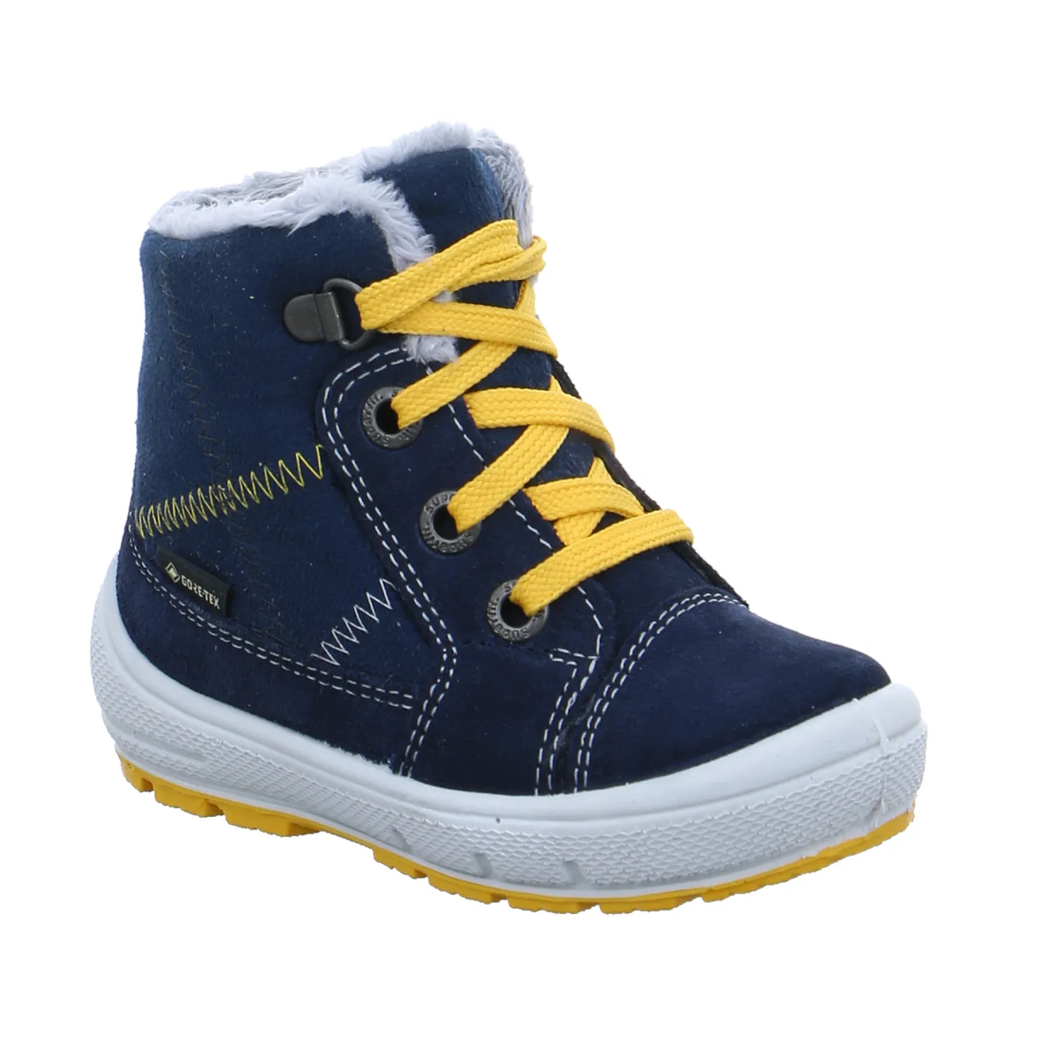 SUPERFIT Kleinkinder-Winter-Bottine Dunkelblau Textil  Baby-Boot