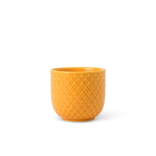 Lyngby Porcelæn Rhombe Color Æggebæger, Gul