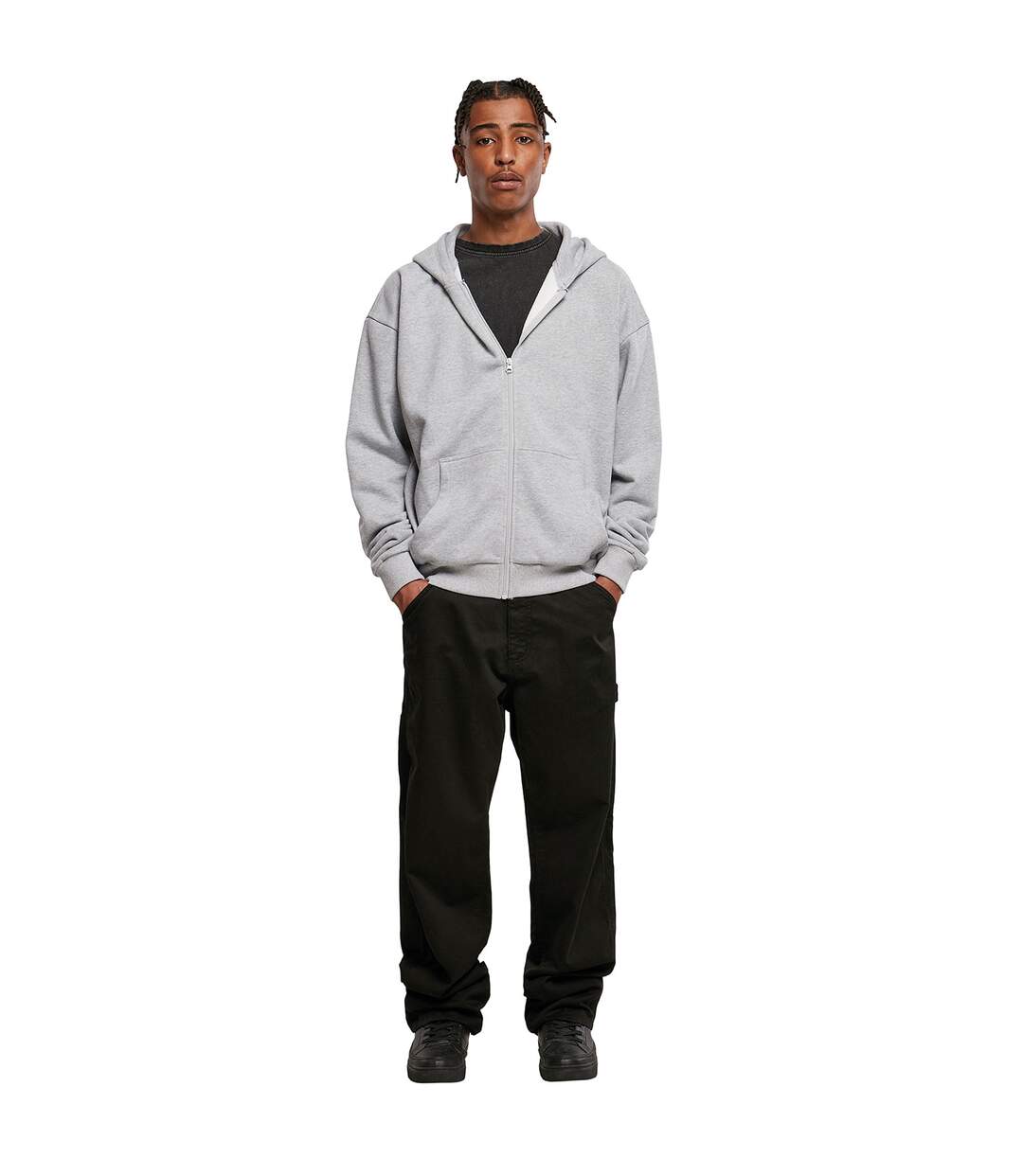 Build Your Brand - Veste à capuche - Homme (Gris chiné) - UTRW8517