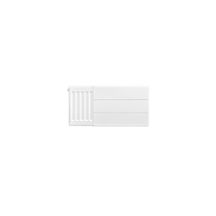 Eastbrook plaat voor paneelradiator met streep 60x30cm wit glans