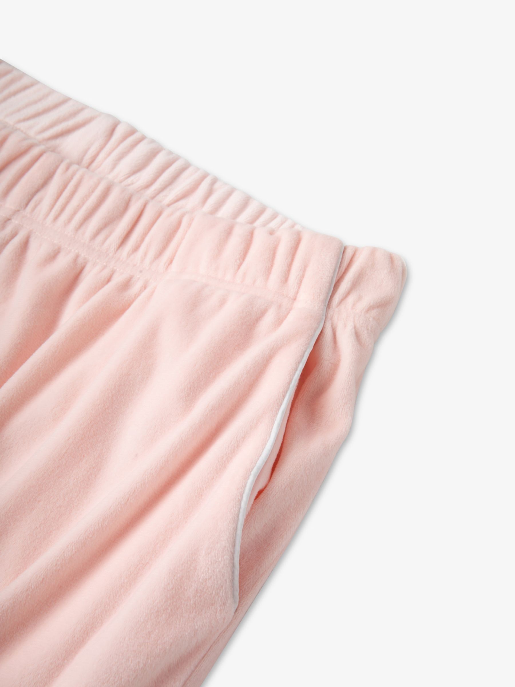 Roze - The Little Tailor luxe kerstpyjama van zacht aanvoelend velours