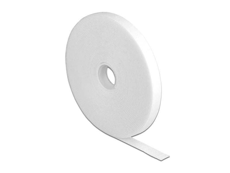 Delock Klettband 10 m x 13 mm Weiss Delock Klettband auf Rolle L 10 m x B 13 mm weiss