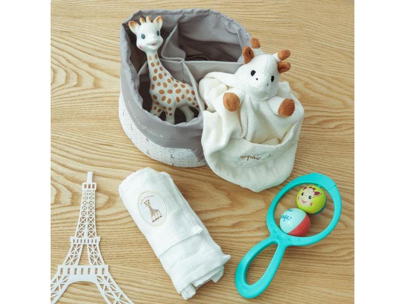 Sophie la girafe Geschenkset Geburtskorb Geschenkkorb