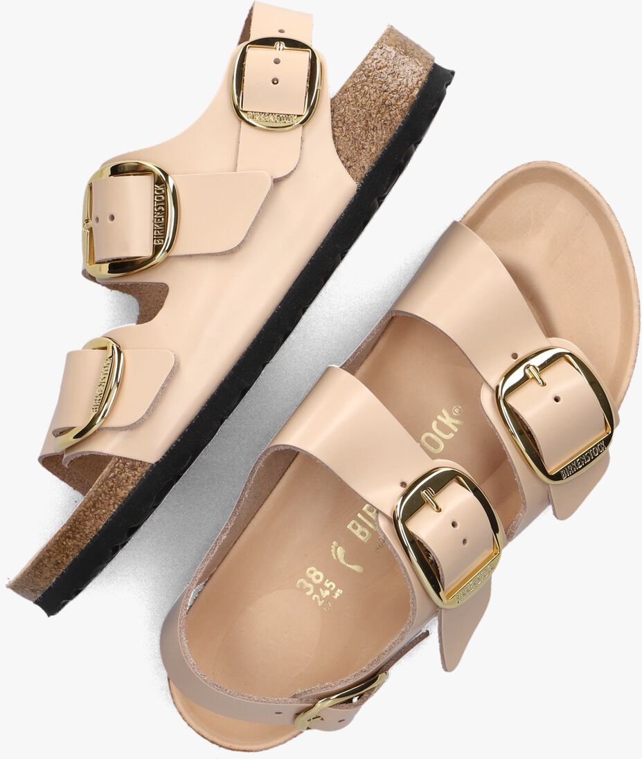 BIRKENSTOCK lichtroze birkenstock slippers milano big buckle dames