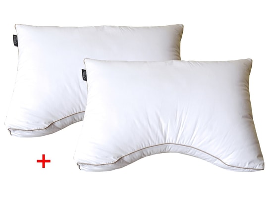LESTRA - Pack oreiller 2 oreillers Fjord Couconing 45x65 + entrée de cou