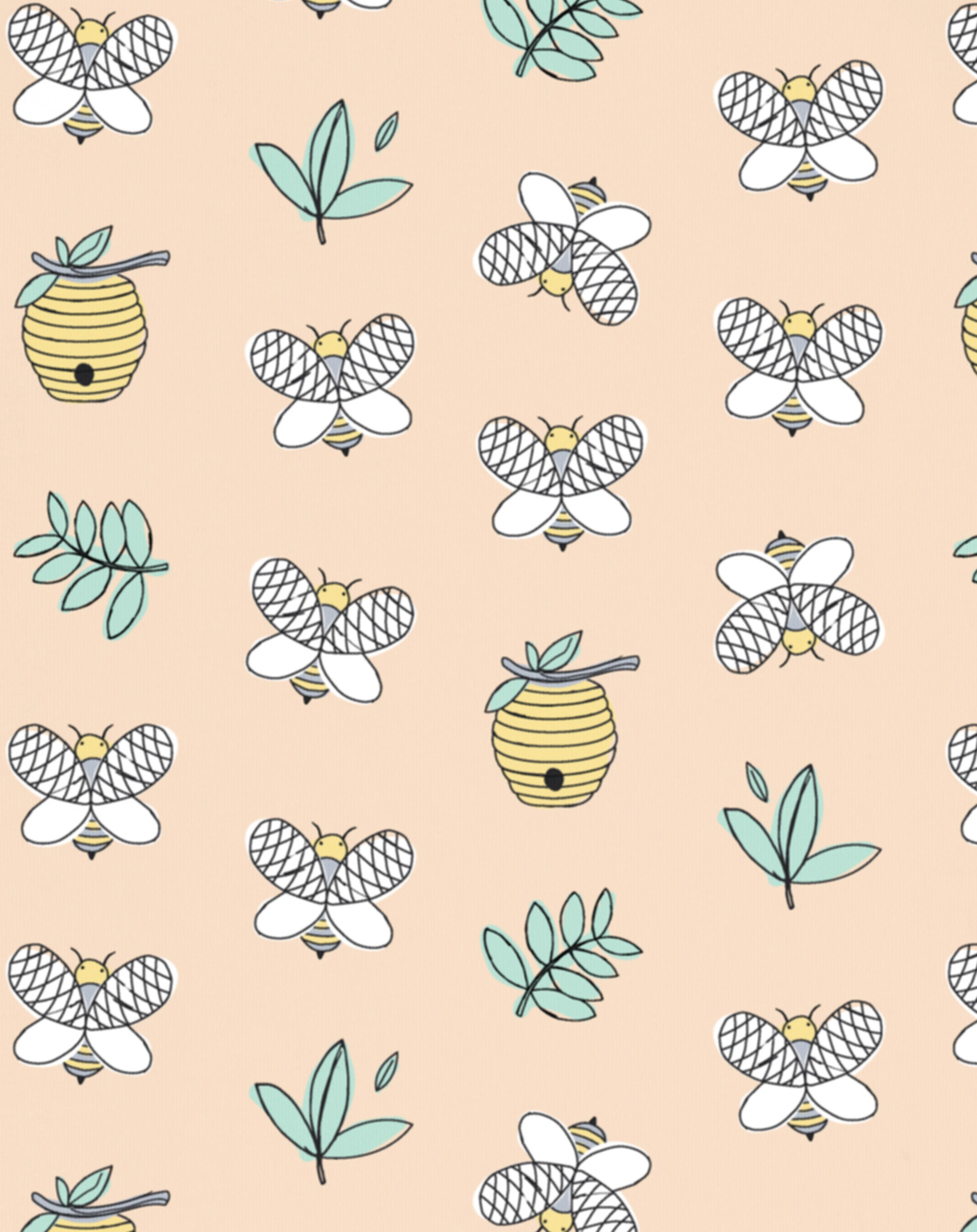Kurzarmkleid SPIN CITY BEE in apricot