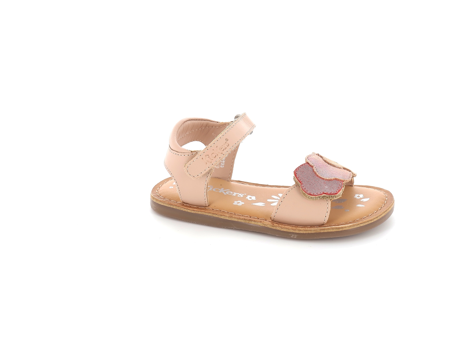 Kickers-858581 Cuir Rose