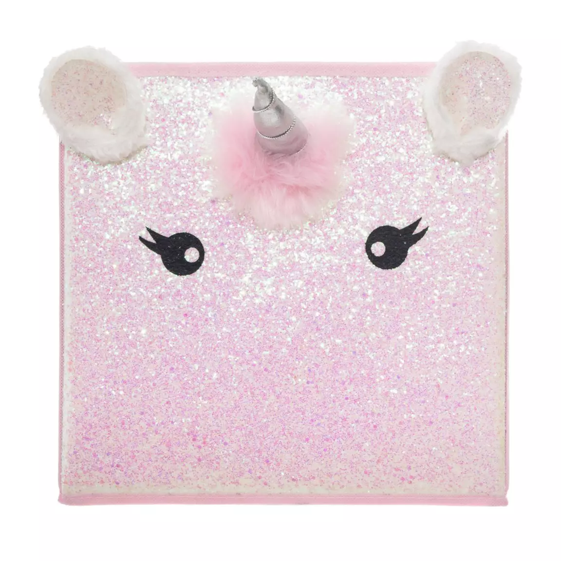 Panier de rangement enfant (29 x 29 cm) Licorne Rose