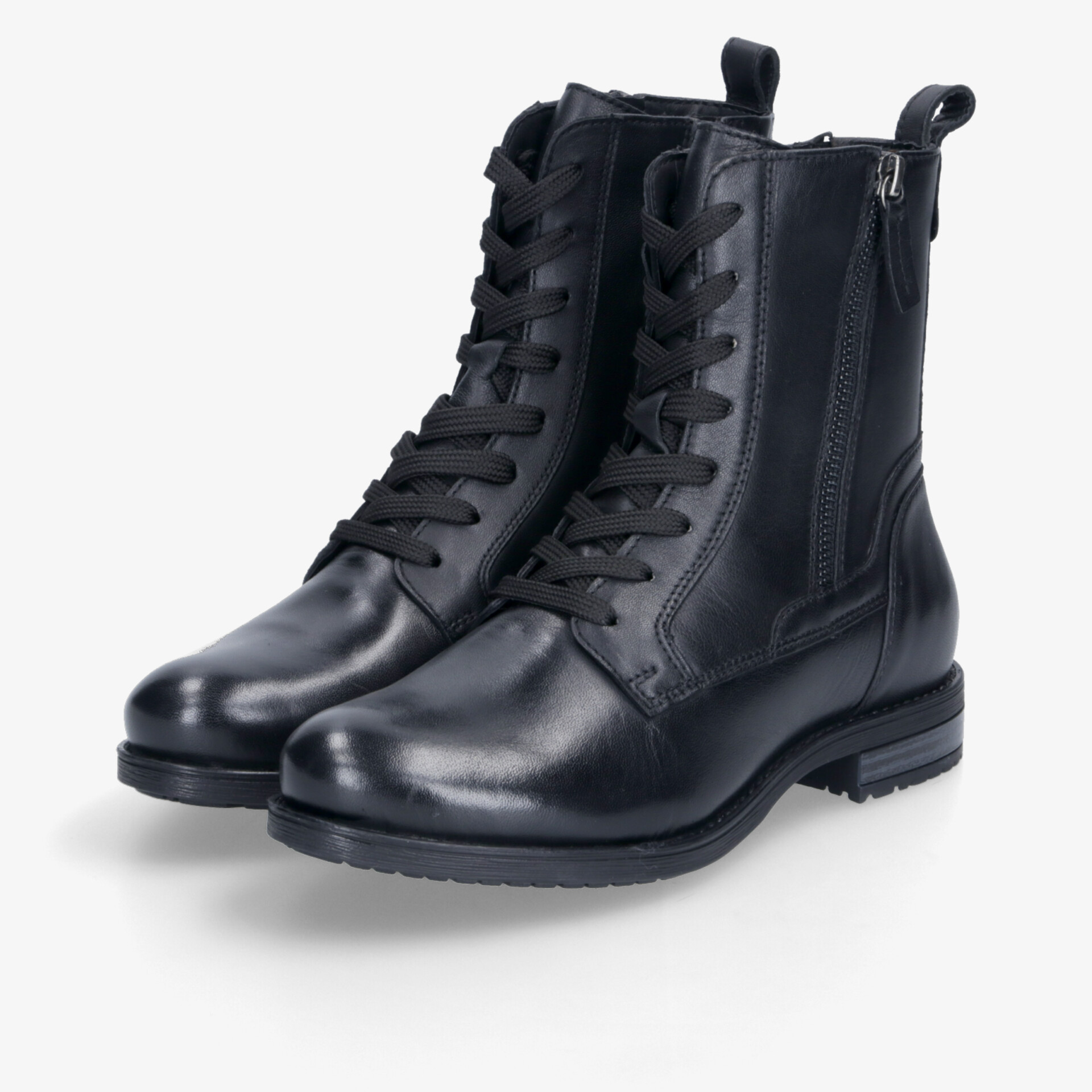 BLUE COX Damen Schnürstiefeletten schwarz
