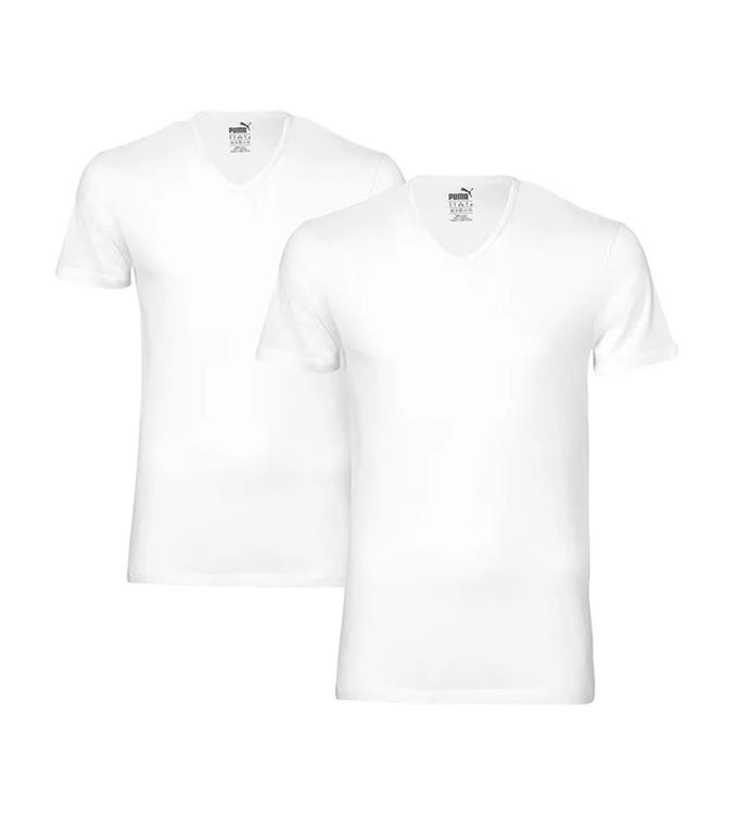 PUMA Men Basic 2P V-Neck T-Shirt