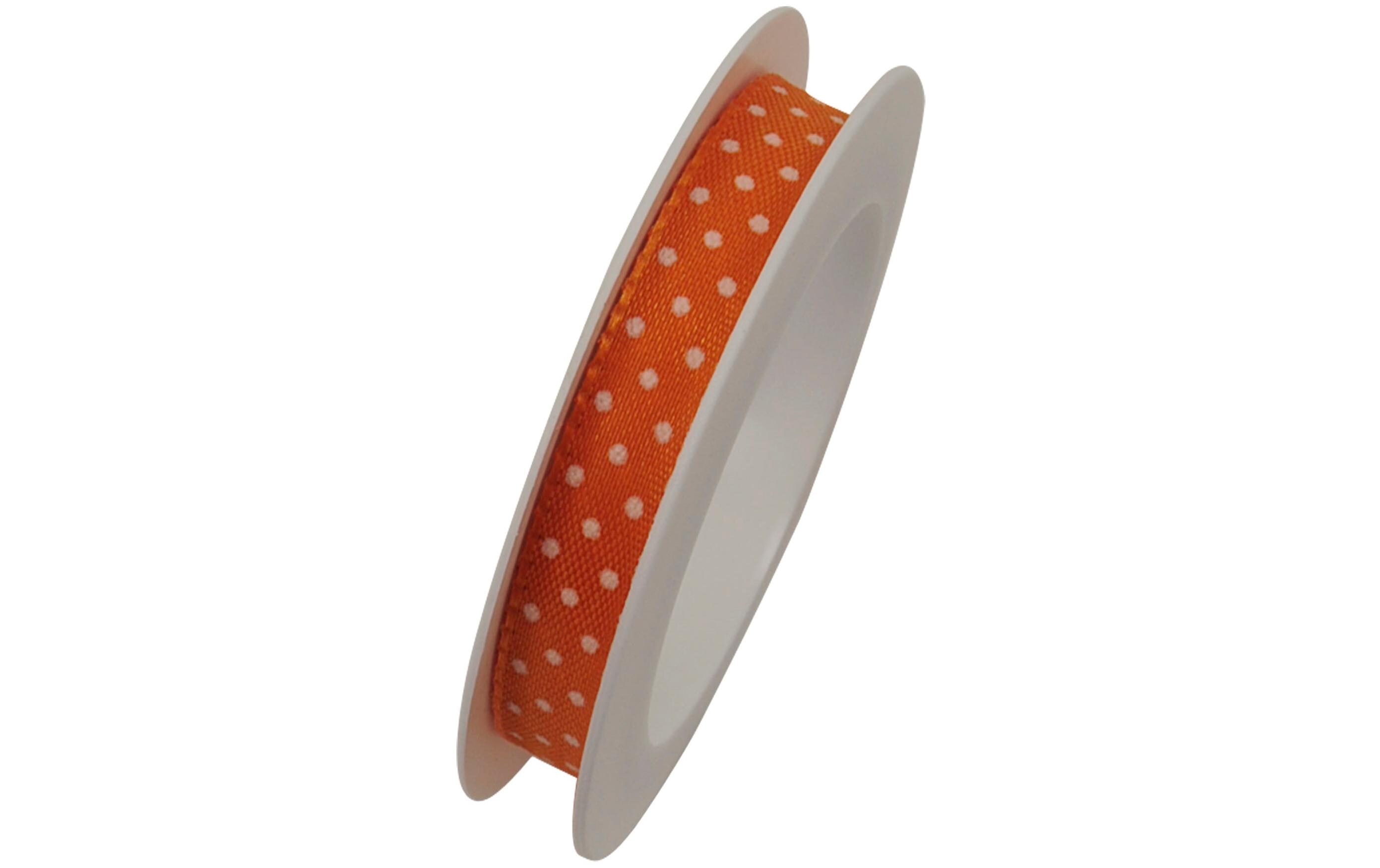 Geschenkband Flashlights 10 mm x 3 m, OrangeStoffband zum Verpacken von Geschenken