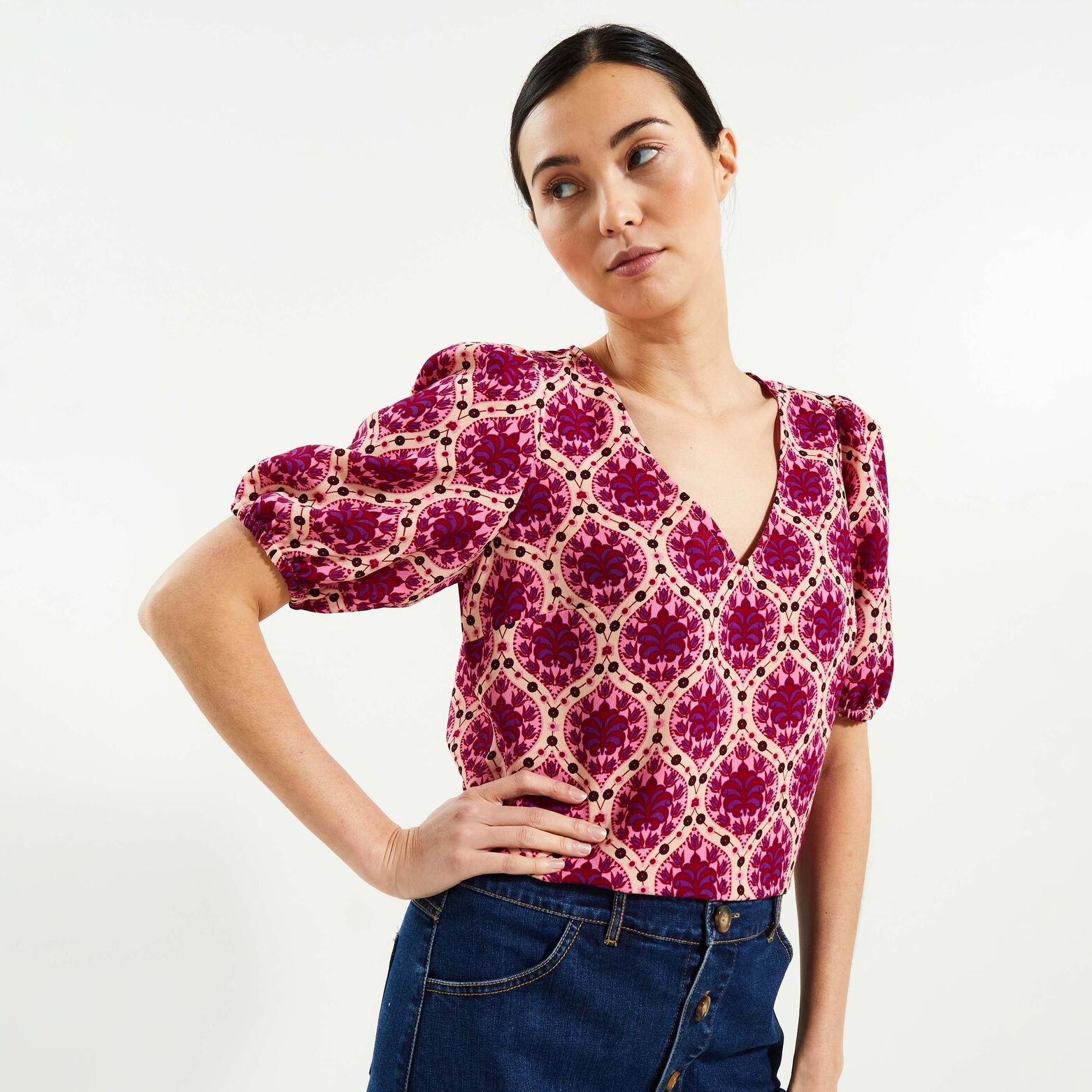 Blouse imprimée femme