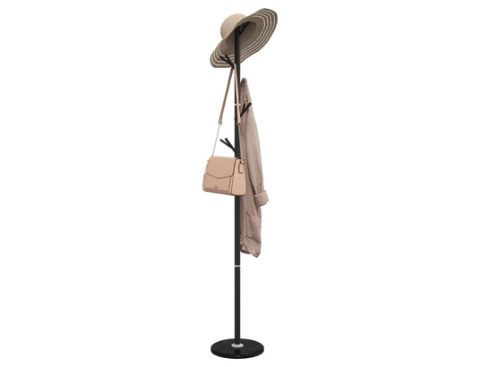 VIDAXL - Porte manteau Porte-manteau noir 175 cm fer enduit de poudre