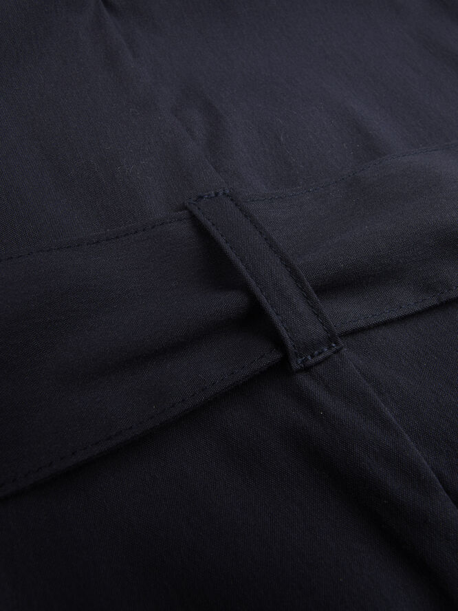 Stenströms Ivona Dress, Chest ruffles Navy