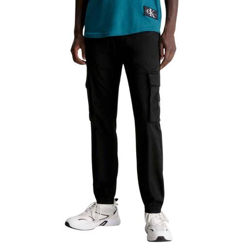 Calvin Klein Jeans - SKINNY WASHED CARGO PANT Negro