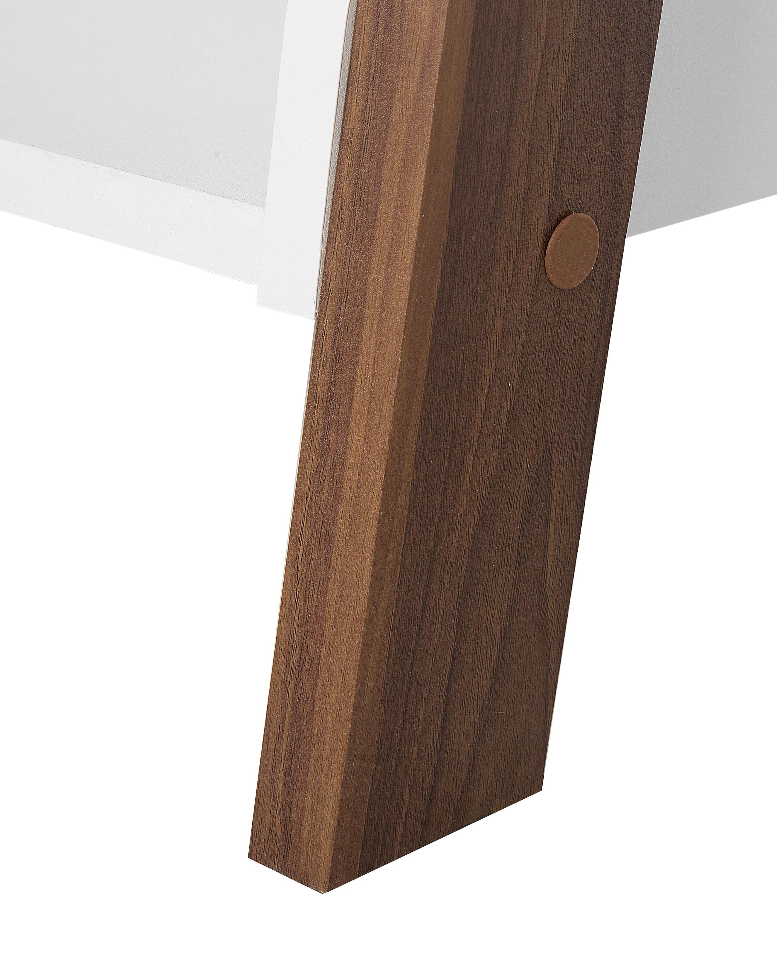 Opbergkast met 5 planken MOBILE TRIO 164 cm Bruin/wit