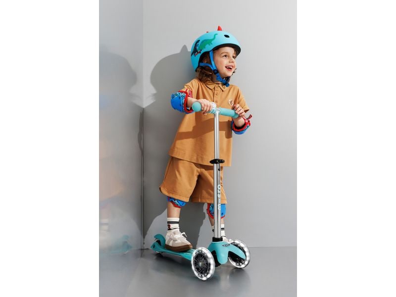 Micro Mobility Kickboard Mini Micro Deluxe Glow LED Hellbla Scooter für Kinder
