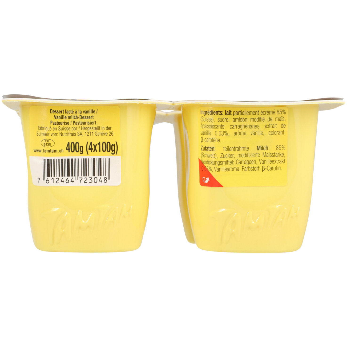 TamTam le Flan Vanille 4x100g