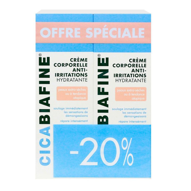Crème anti-irritations 2x200ml (dont -20%)