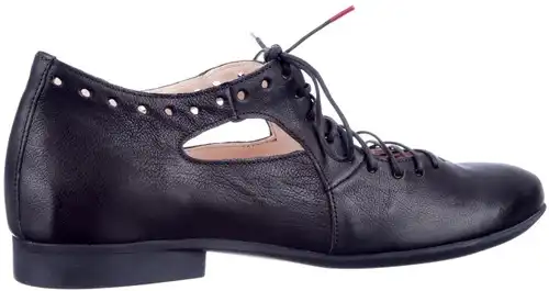 Think zwart 000565-0000 - maat 37 veterschoen zwart - maat 37 Calandschoen