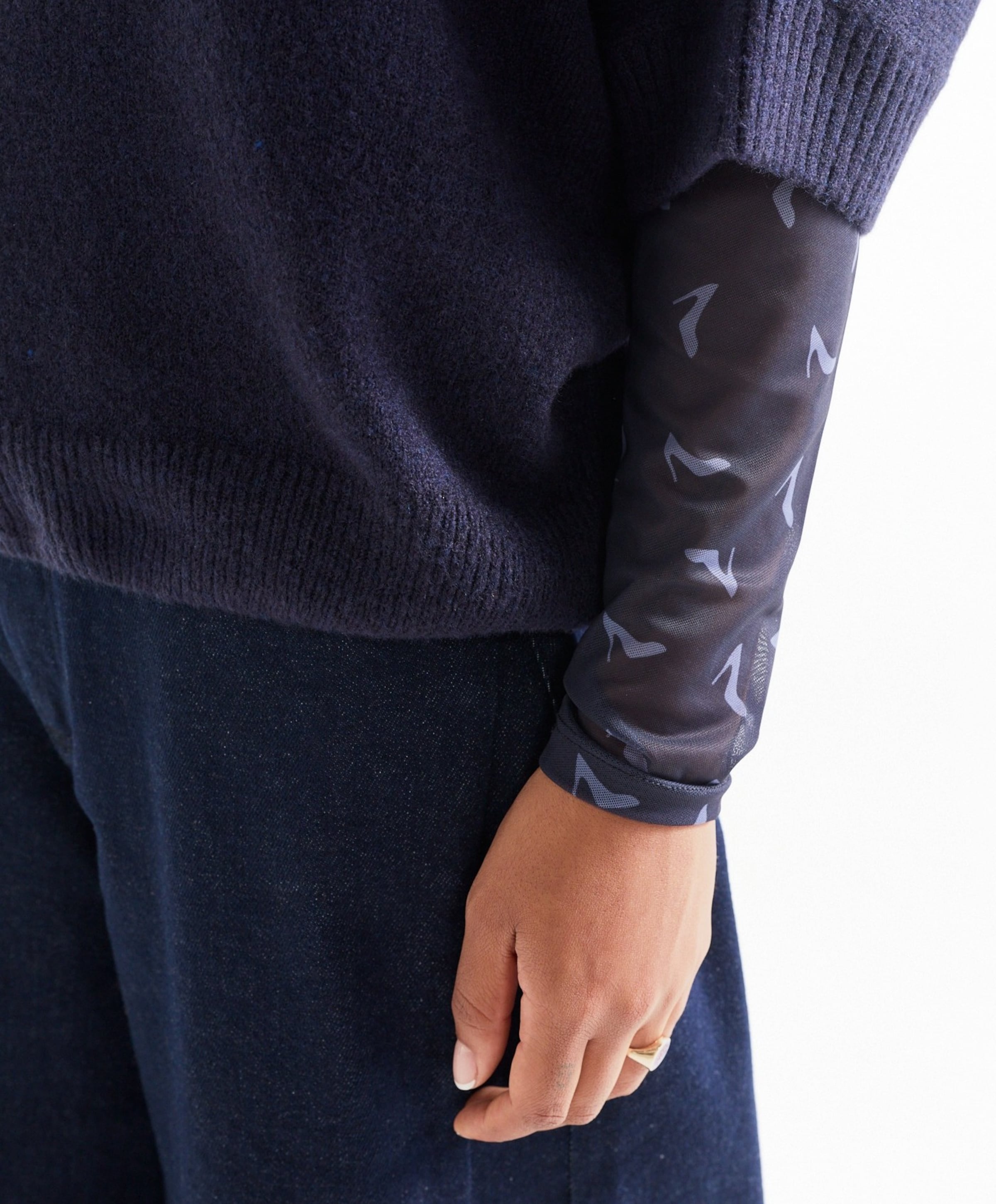 JANSEN Amsterdam Dames trui blauw